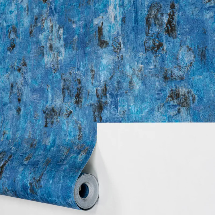 کاغذ دیواری پتینه آبی