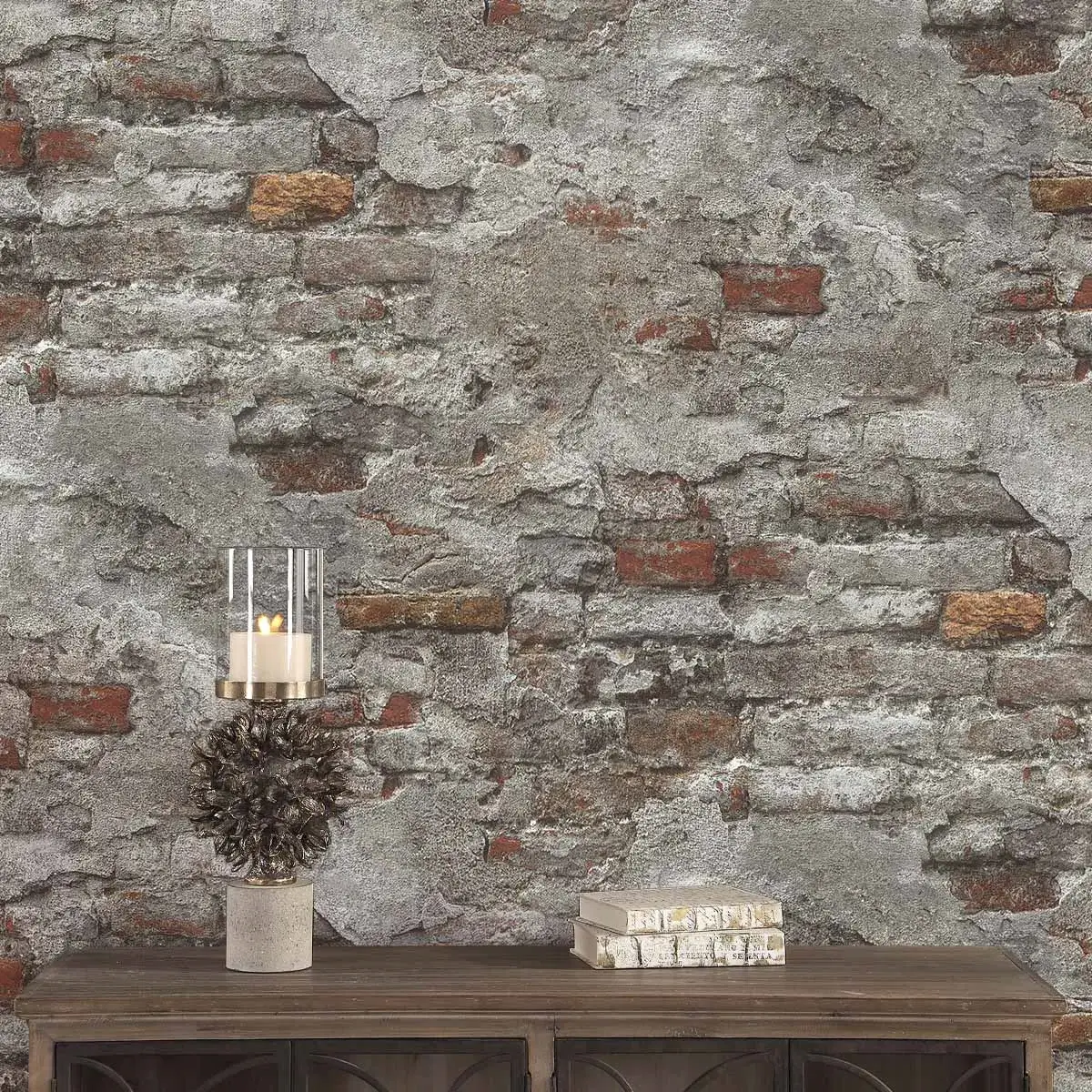 کاغذ دیواری طرح آجر