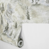 کاغذ دیواری طرح درختچه