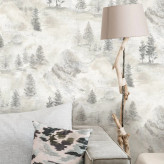 کاغذ دیواری طرح درخت