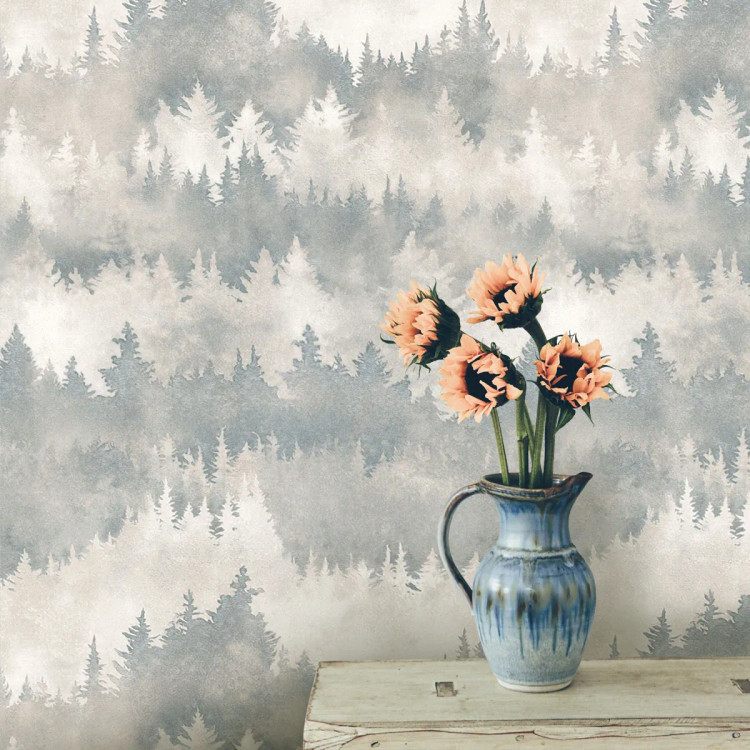 کاغذ دیواری طرح درختچه