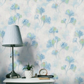 کاغذ دیواری گلدار