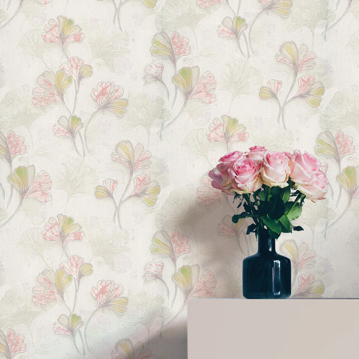 کاغذ دیواری گلدار