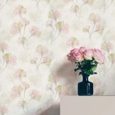 کاغذ دیواری گلدار