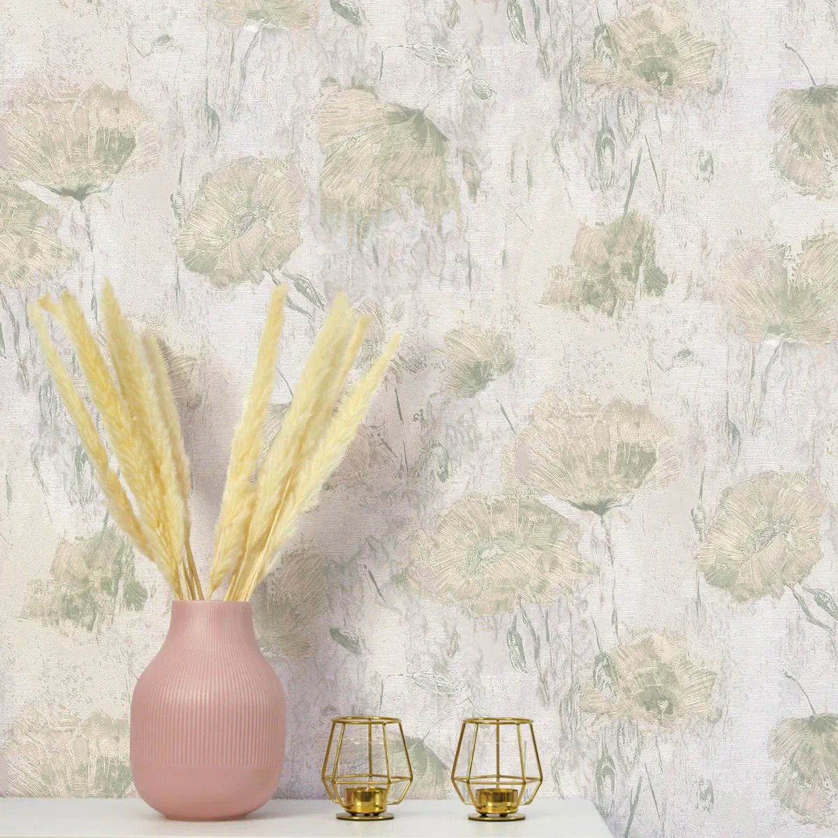 کاغذ دیواری گلدار