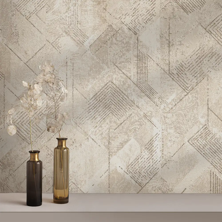 کاغذ دیواری طرح هندسی