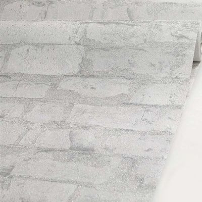 نمای نزدیک بافت کاغذ دیواری طرح آجر