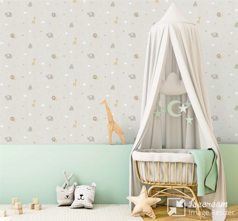 کاغذ دیواری اتاق نوزاد