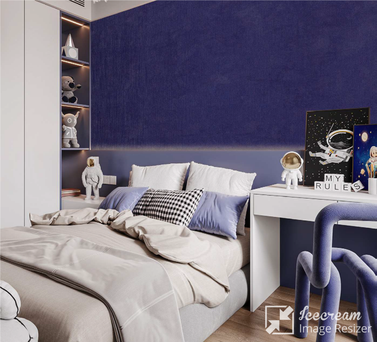 کاغذ دیواری سورمه ای