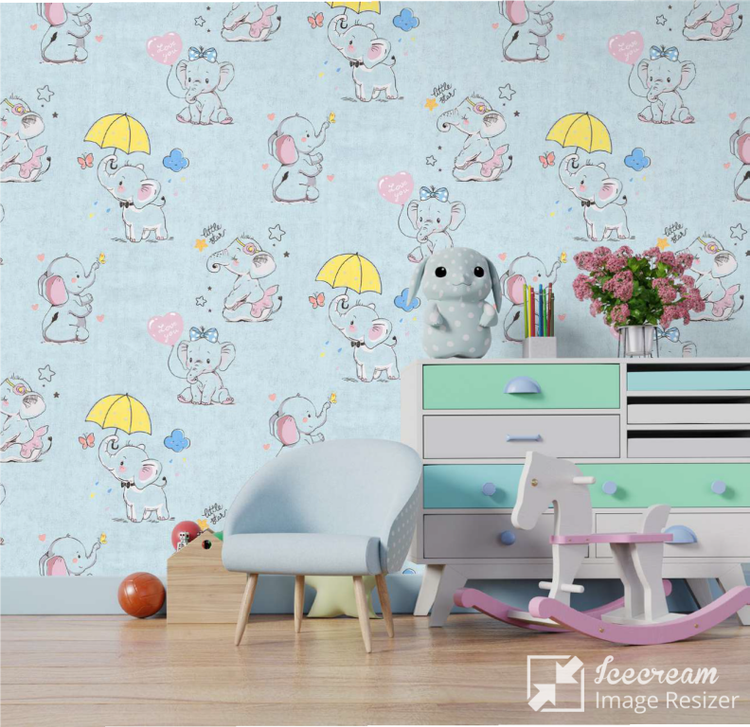 کاغذ دیواری اتاق نوزاد