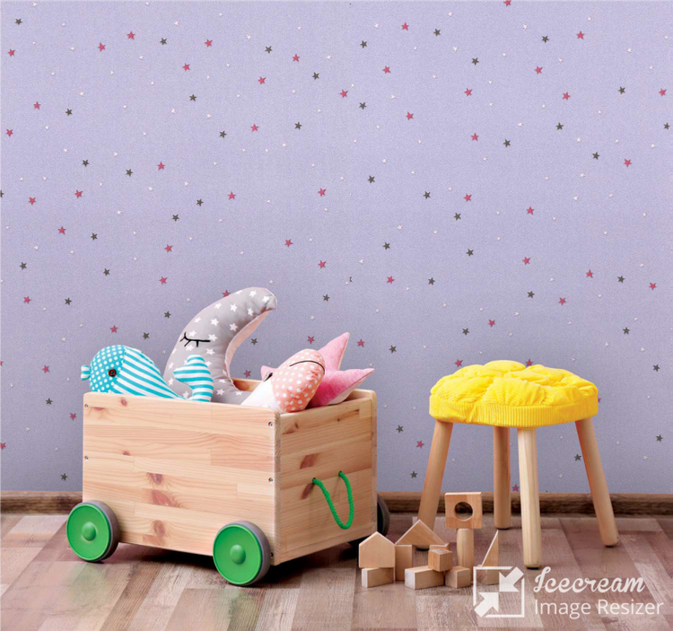 کاغذ دیواری کودکانه با طرح شاد